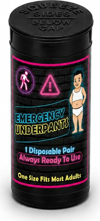 Emergency Underwear Gag Gift: $4.99