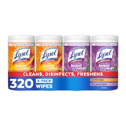 Lysol Multi-Surface Disinfecting Wipes 4-Pack (320 Wipes Total) for $9.99 w/ Prime + free shipping