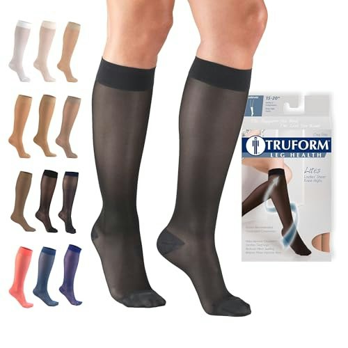 Truform Women's 15-20 mmHg Knee High Compression Stockings: $17 Truform Women's 15-20 mmHg Knee High Compression Stockings: $17