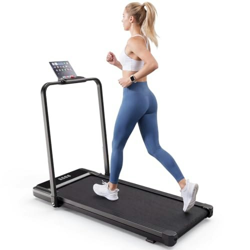 Newbulig Portable Walking Pad Treadmill with Handlebar: $79.93 Newbulig Portable Walking Pad Treadmill with Handlebar: $79.93