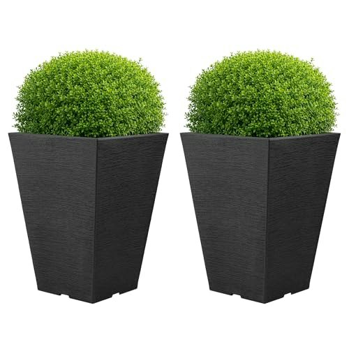 Pure Garden 13.75-inch Outdoor Planter 2-Pack: $48.41