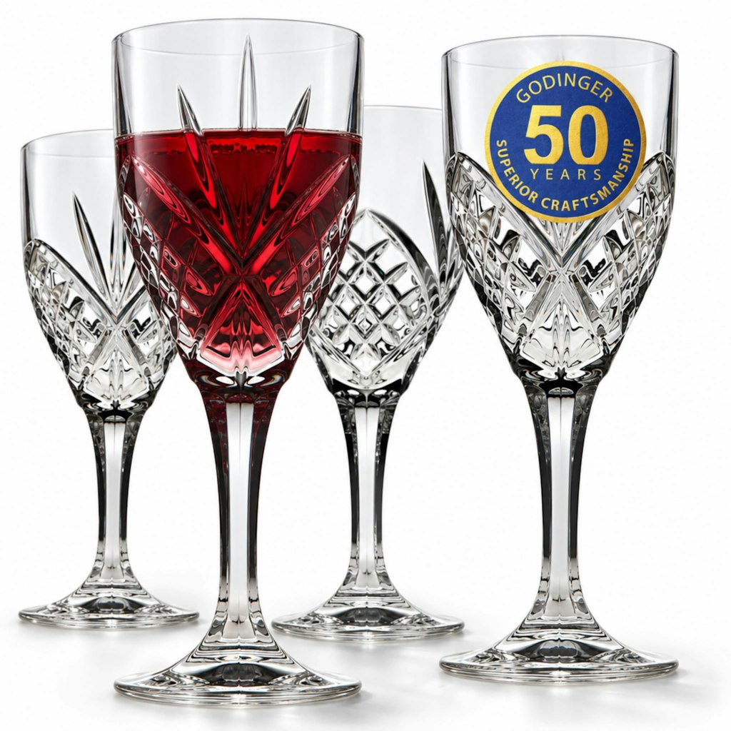 Godinger Dublin Stemmed Wine Glasses Set of 4: $21 Godinger Dublin Stemmed Wine Glasses Set of 4: $21