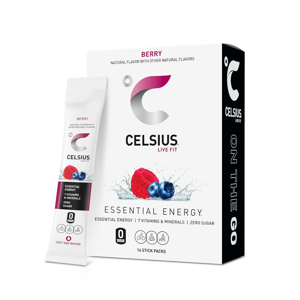 Celsius On-The-Go Berry Powder Sticks 14-Count: $6.99 w/ Prime Celsius On-The-Go Berry Powder Sticks 14-Count: $6.99 w/ Prime