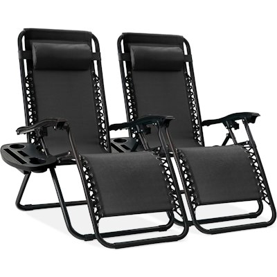Best Choice Products Set of 2 Adjustable Zero Gravity Lounge Chair Recliners for $76 w/ Prime + free shipping