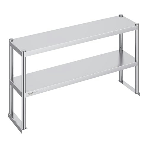 Vevor Two-Tier Stainless Steel Adjustable Prep Table Shelf: $78.76 Vevor Two-Tier Stainless Steel Adjustable Prep Table Shelf: $78.76