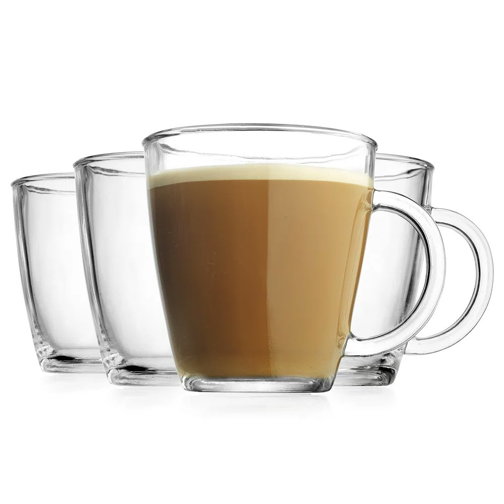 Home Essentials 12-oz. Barista Coffee Mug 4-Piece Set: $8.54