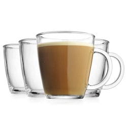 Home Essentials 12-oz. Barista Coffee Mug 4-Piece Set for $9 + free shipping