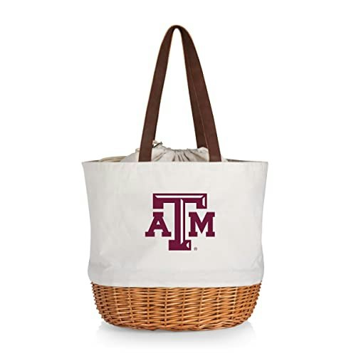 Picnic Time Texas A&M Aggies Coronado Canvas and Willow Picnic Basket Tote: $58.16