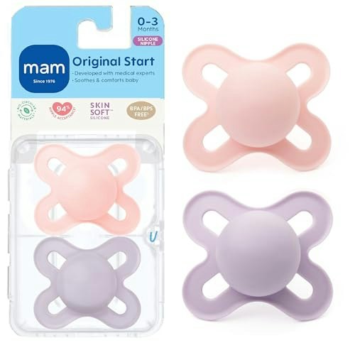 MAM Original Start 0-3 Month Baby Pacifiers 2-Pack: $4.90