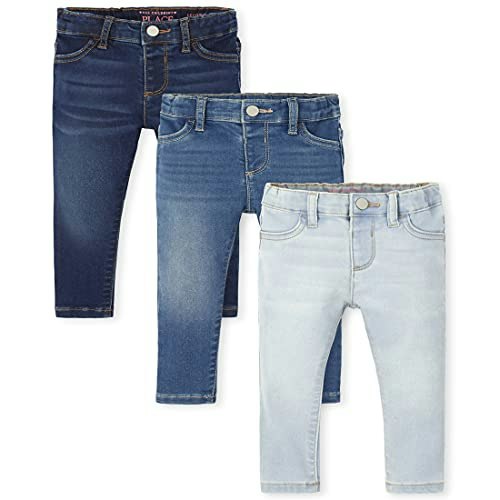The Children's Place Girls' Stretch Knit Denim Leggings 3-Pack: $35.98