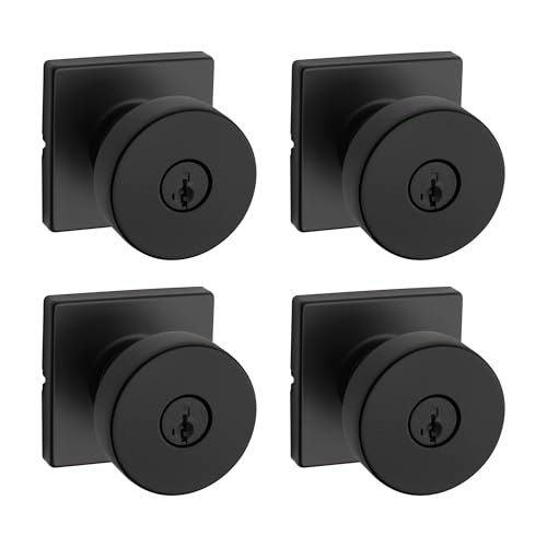 Kwikset Pismo Entry Door Knob 4-Pack: $126.06