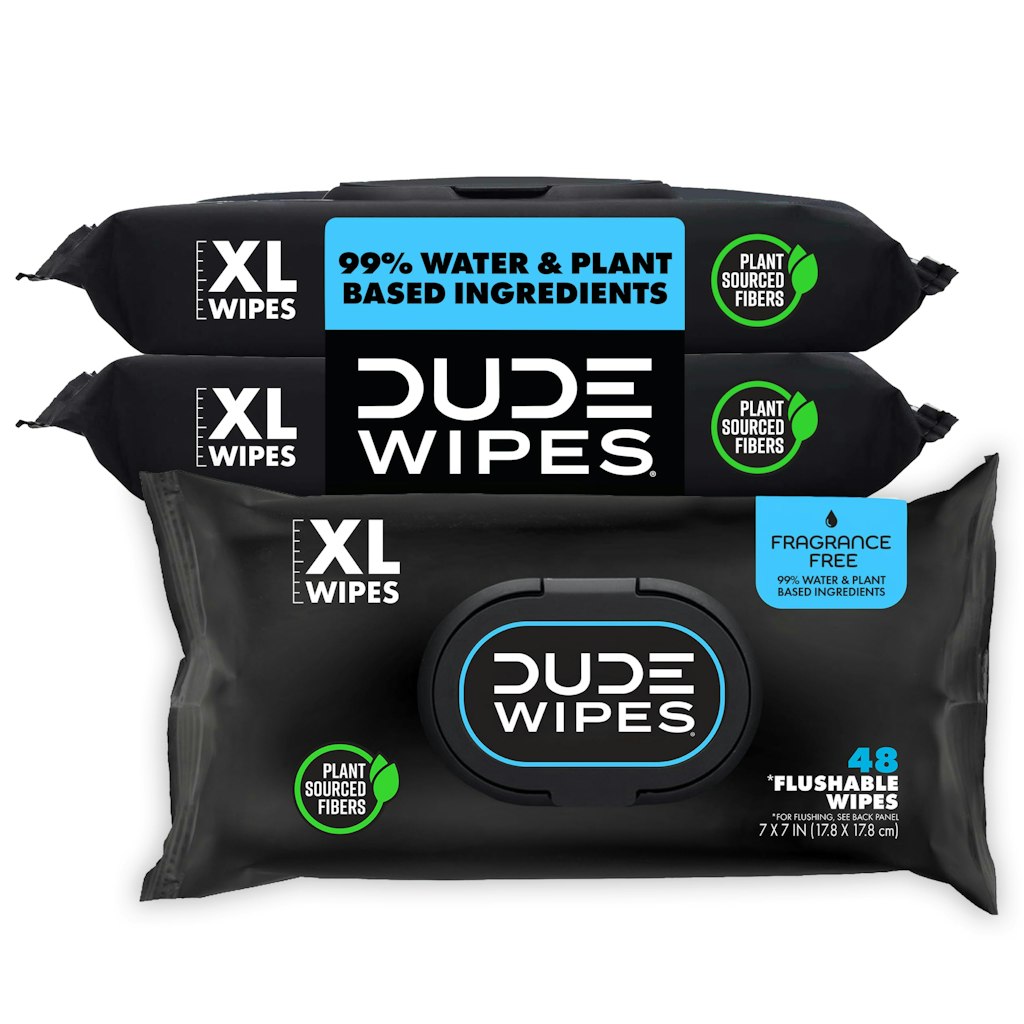 Dude Wipes Flushable Wipe 48-Count 3-Pack: $8.10 w/ Prime