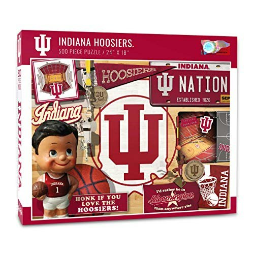 Indiana Hoosiers Retro Team Puzzle: $8.55 Indiana Hoosiers Retro Team Puzzle: $8.55