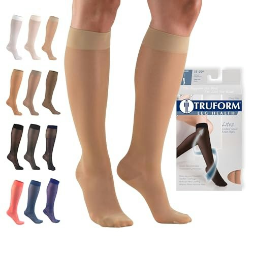 Truform Women's 15-20 mmHg Knee High Compression Stockings: $15.77