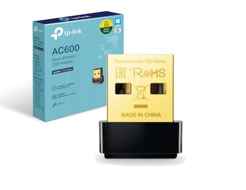 TP-Link Archer T2U Nano AC600 Wireless USB Adapter: $10.22