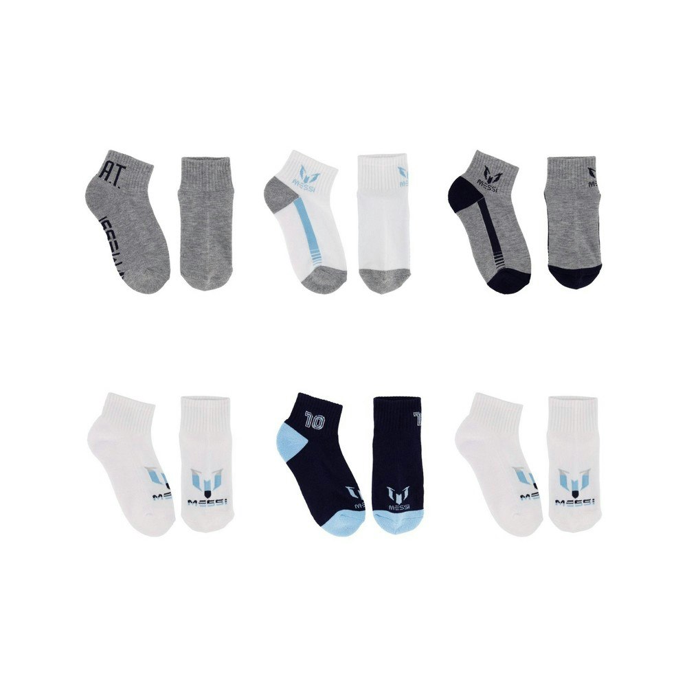 Messi Boys' Cushioned Ankle Socks 6-Pack: $8 Messi Boys' Cushioned Ankle Socks 6-Pack: $8