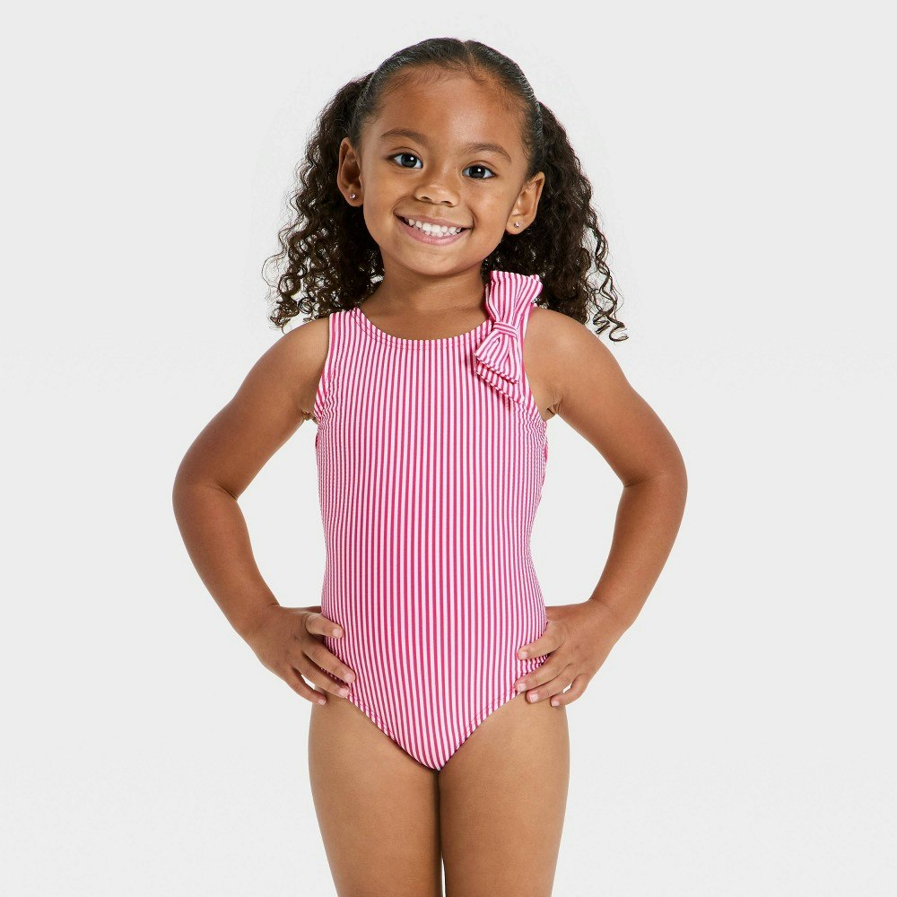 Cat & Jack Baby Girls' One Piece Swimsuit 12M: $14