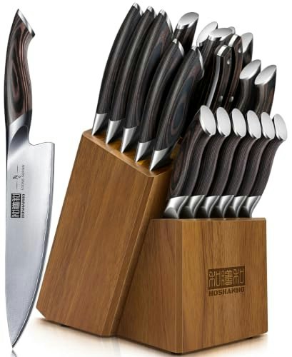 Hoshanho 20-Piece Kitchen Knife Set with Block: $329.99 Hoshanho 20-Piece Kitchen Knife Set with Block: $329.99