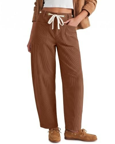 Grapent Women's Elastic Waist Knee Dart Trousers: $15.99 Grapent Women's Elastic Waist Knee Dart Trousers: $15.99
