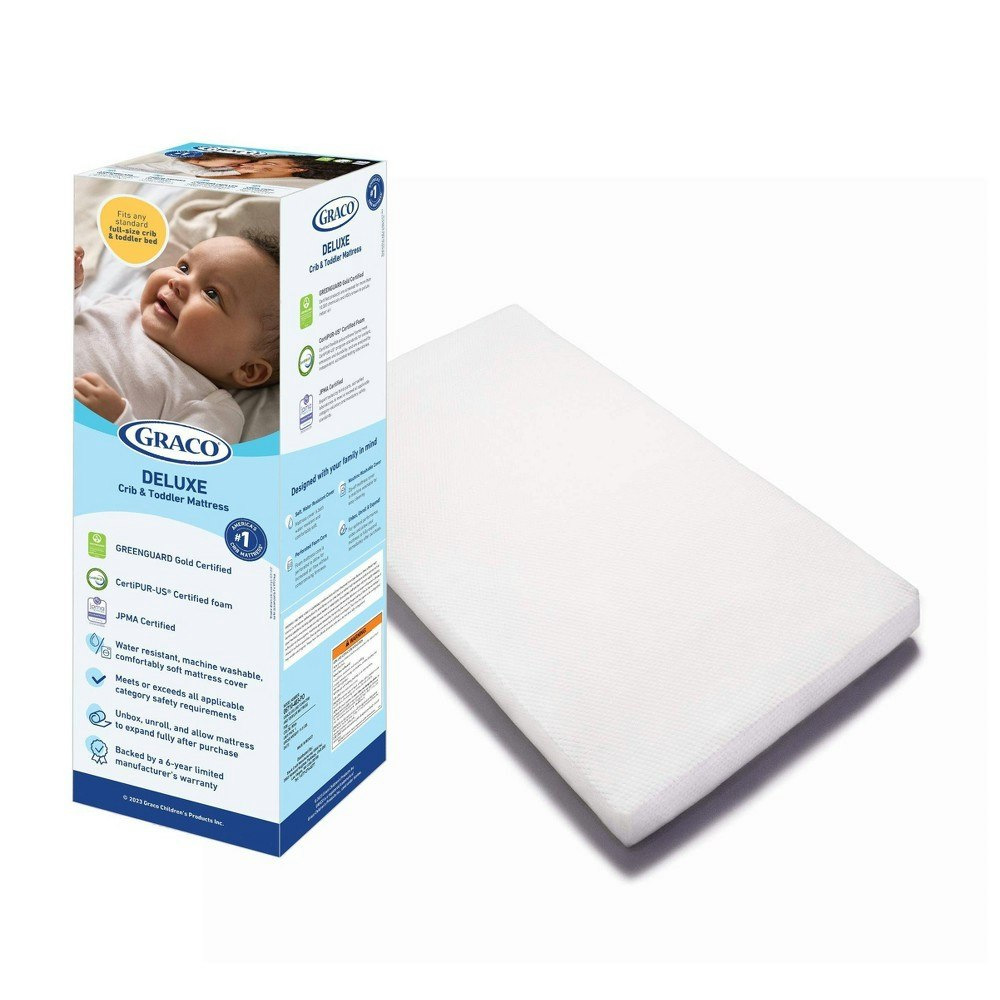 Graco Deluxe Foam Crib and Toddler Mattress: $99.99 Graco Deluxe Foam Crib and Toddler Mattress: $99.99