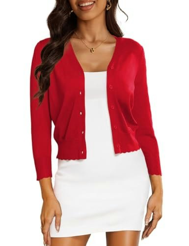 Women's Cropped Lightweight Cardigan Shrug: $24.79 Women's Cropped Lightweight Cardigan Shrug: $24.79