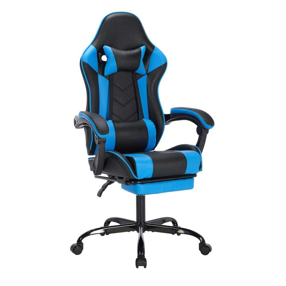 Emma Faux Leather Swivel Gaming Chair with Footrest: $134.83 Emma Faux Leather Swivel Gaming Chair with Footrest: $134.83
