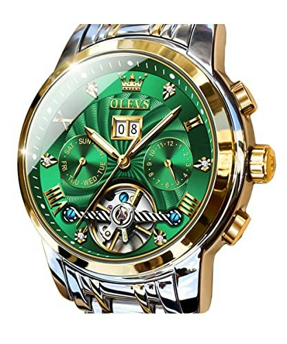 Olevs Men's Automatic Skeleton Mechanical Stainless Steel Watch: $117.60 Olevs Men's Automatic Skeleton Mechanical Stainless Steel Watch: $117.60