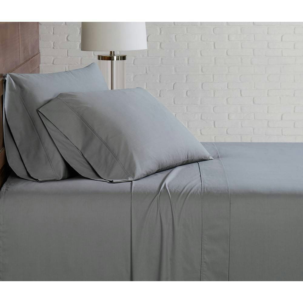 Brooklyn Loom Queen Solid Cotton Percale Sheet Set: $46.99 Brooklyn Loom Queen Solid Cotton Percale Sheet Set: $46.99