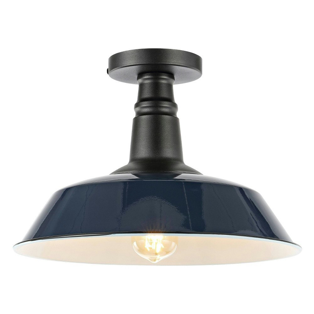 Jonathan Y Camila 14-Inch 1-Light Industrial LED Semi Flush Mount: $57.99