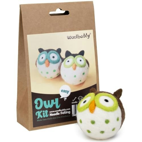 Woolbuddy Owl Needle Felting Starter Kit: $13.59