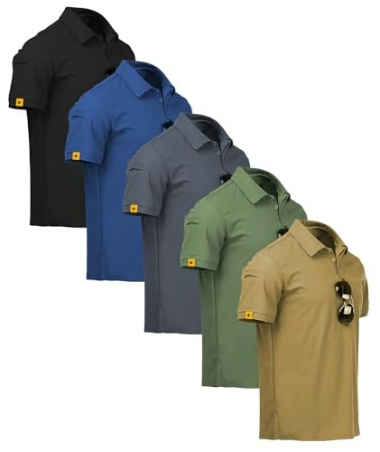 Scodi Men's Athletic Golf Polo Shirt 5-Pack: $45.99 Scodi Men's Athletic Golf Polo Shirt 5-Pack: $45.99