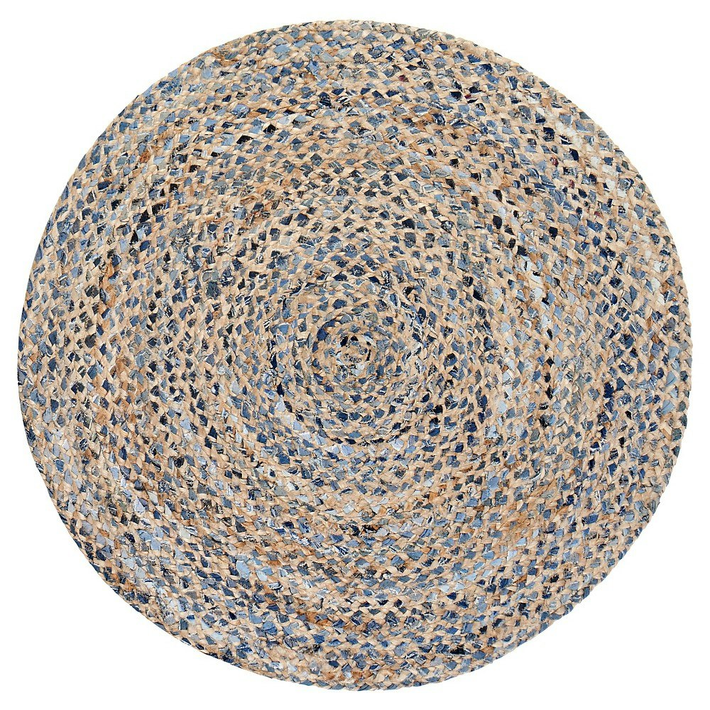 Anji Mountain 4-Foot Kerala Denim and Jute Round Area Rug: $110.99 Anji Mountain 4-Foot Kerala Denim and Jute Round Area Rug: $110.99