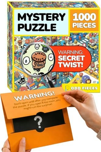 Odd Pieces Turbo 3000 Mystery Jigsaw Puzzle 1000-Piece: $36 Odd Pieces Turbo 3000 Mystery Jigsaw Puzzle 1000-Piece: $36