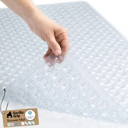 Gorilla Grip 35" x 16" Bathtub Shower Mat: $19.96 Gorilla Grip 35" x 16" Bathtub Shower Mat: $19.96