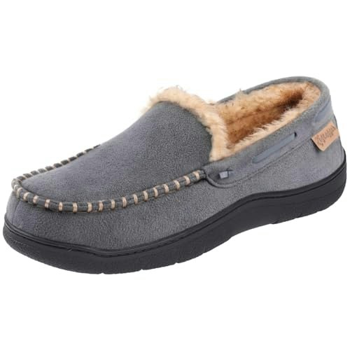 Zigzagger Men's Memory Foam Moccasin Slippers: $23.79 Zigzagger Men's Memory Foam Moccasin Slippers: $23.79