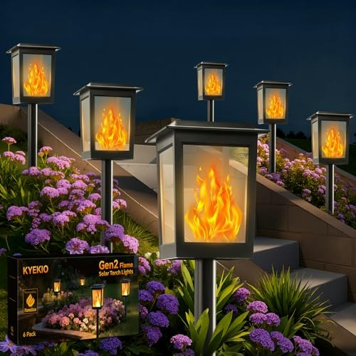 Kyekio Large Solar Flame Torch Lights 2-Pack: $47.47 Kyekio Large Solar Flame Torch Lights 2-Pack: $47.47
