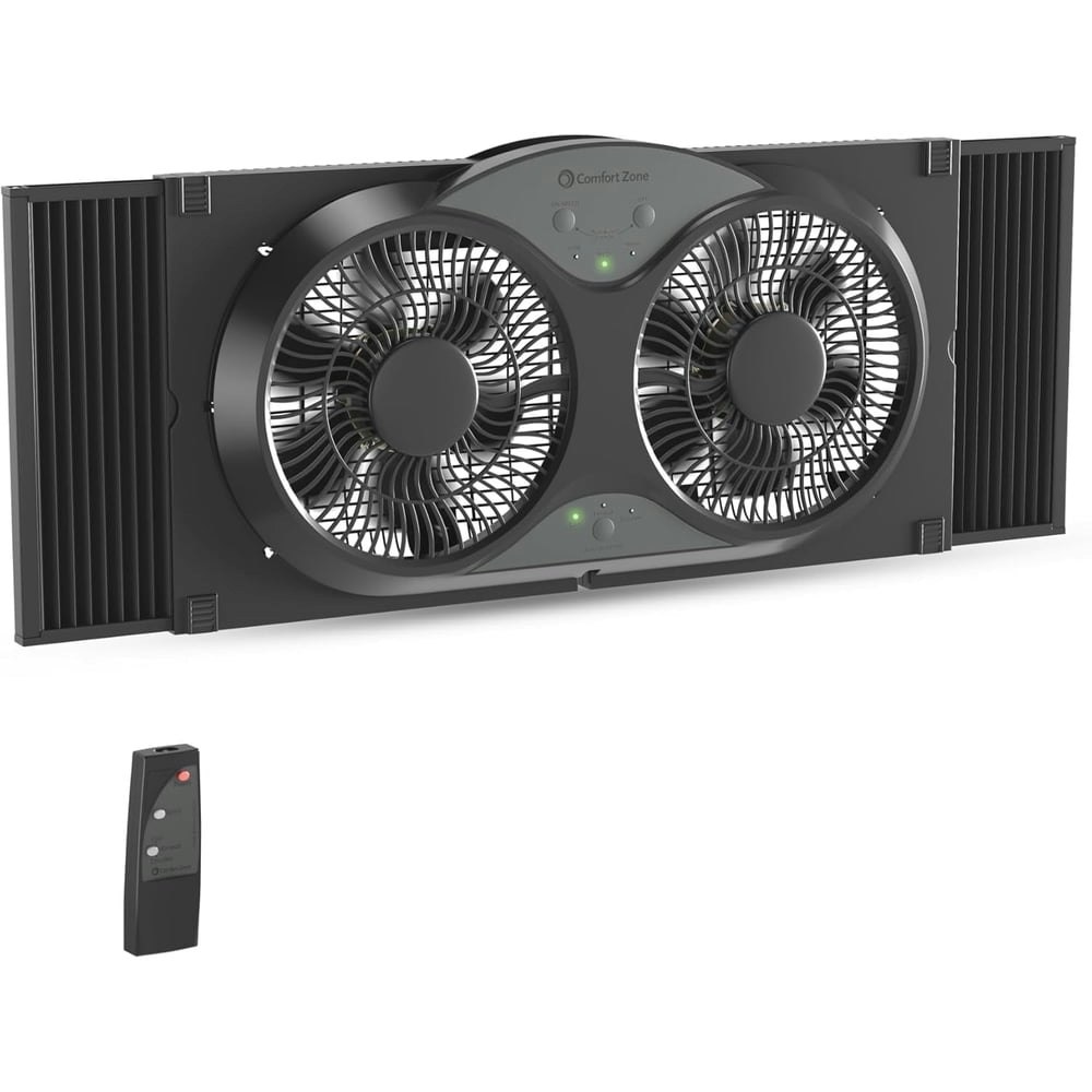 Comfort Zone 9-Inch Reversible Twin Window Fan: $46.24 Comfort Zone 9-Inch Reversible Twin Window Fan: $46.24