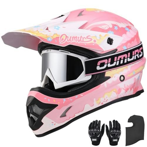 Oumurs DOT Adult Motocross Helmet with Goggles Gloves and Mask: $68.39 Oumurs DOT Adult Motocross Helmet with Goggles Gloves and Mask: $68.39