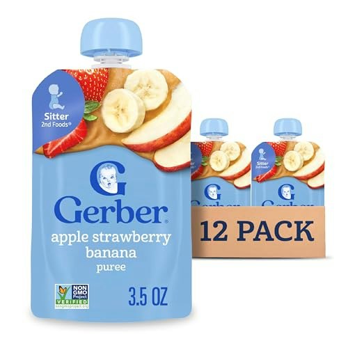 Gerber Stage 2 Apple Strawberry Banana Pouch 12-Pack: $13.46 Gerber Stage 2 Apple Strawberry Banana Pouch 12-Pack: $13.46