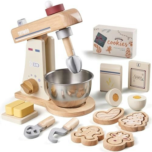 Kids Wooden Play Kitchen Playset with Accessories: $23.18 Kids Wooden Play Kitchen Playset with Accessories: $23.18
