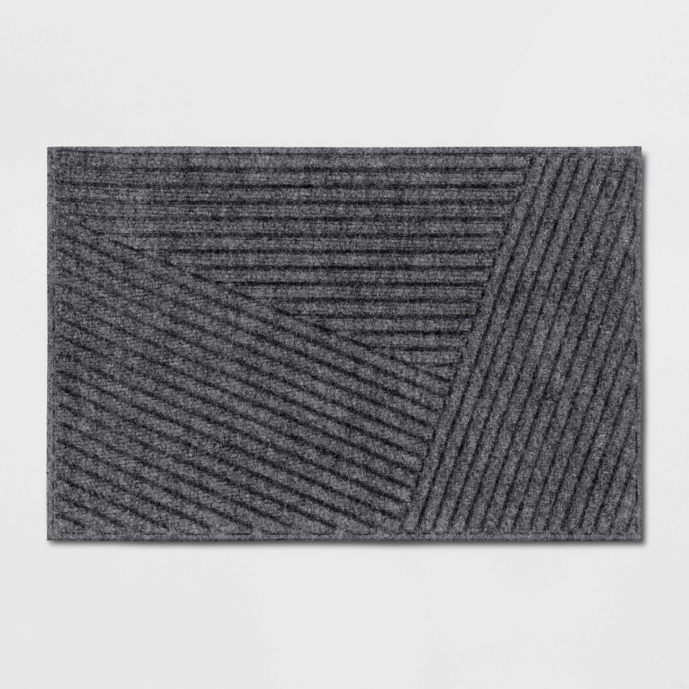 Room Essentials 2'x3' Embossed Modern Lines Doormat: $15 Room Essentials 2'x3' Embossed Modern Lines Doormat: $15
