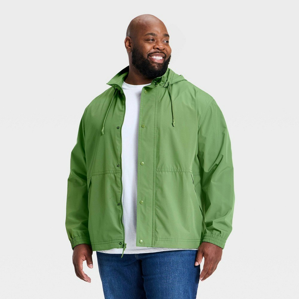 Goodfellow & Co. Men's Big & Tall Hooded Rain Coat: $35
