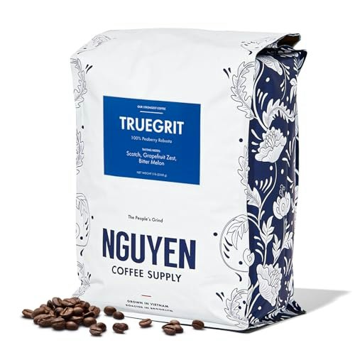 Nguyen Coffee Supply Truegrit Robusta Medium Roast Coffee Beans 5-lb Bag: $77.99