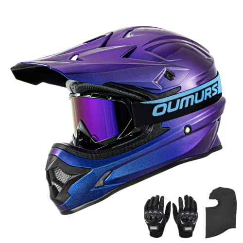 Oumurs DOT Adult Off-Road Helmet with Goggles Gloves and Mask: $79.99 Oumurs DOT Adult Off-Road Helmet with Goggles Gloves and Mask: $79.99
