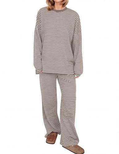 Missactiver Women's Striped Lounge Set: $31.99