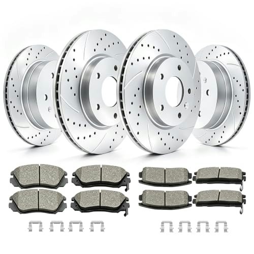 Acinoparts Front and Rear Brake Kit for 2010-2017 GMC Terrain: $131.47
