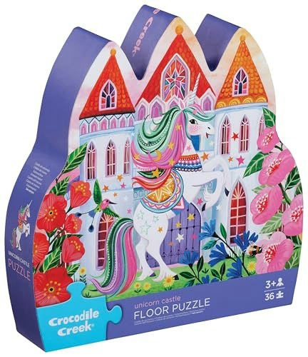 Crocodile Creek Unicorn Castle 36-Piece Jigsaw Puzzle: $20.79