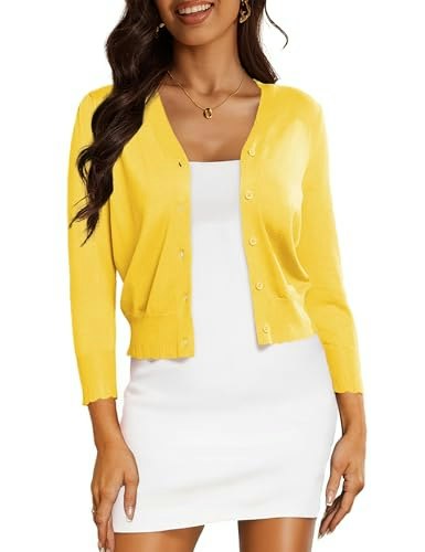 Women's Cropped Lightweight Cardigan Shrug: $18.99