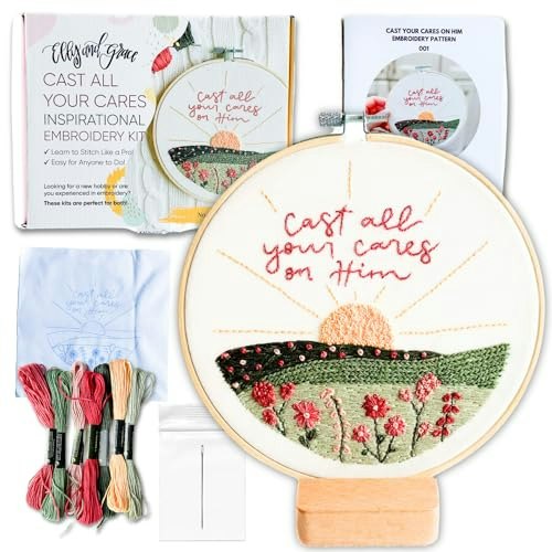 Elly & Grace Christian Embroidery Kit: $21.59