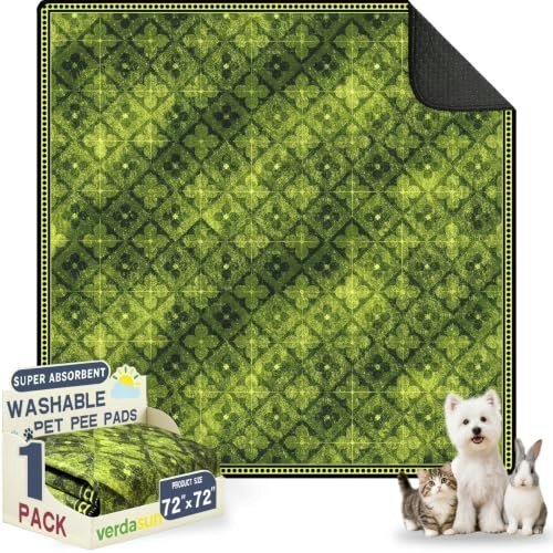 Verdasun 72"x72" Washable Dog Pee Pads 2-Pack: $35.99 Verdasun 72"x72" Washable Dog Pee Pads 2-Pack: $35.99